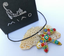 Load image into Gallery viewer, colgante libelula millefiori