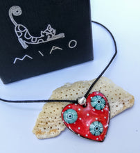 Load image into Gallery viewer, colgante corazon millefiori